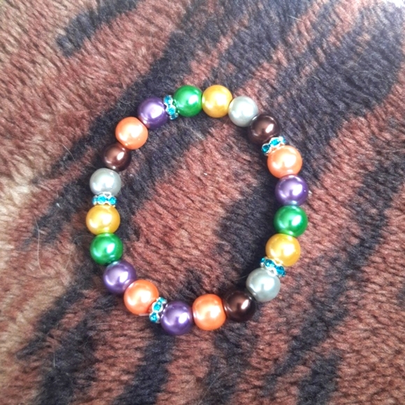 (6-7")🆕📿🔥FREE w/Purchase Glass Pearl Bead Stretch Bracelet🔥 - Picture 2 of 5